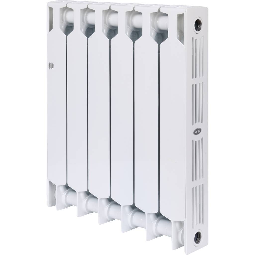 Радиатор биметаллический RIFAR SUPReMO 500 6 секций боковое подключение (белый RAL 9016), 4RS50-6