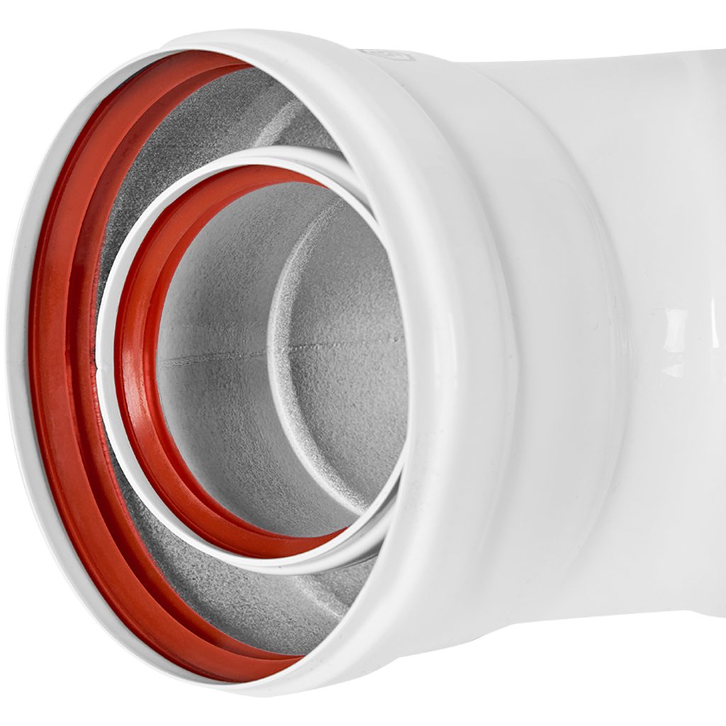 STOUT SCR-6010-000145 STOUT Отвод 45° традиц. коакс. D60(м-м)/100(м-м), SCR-6010-000145