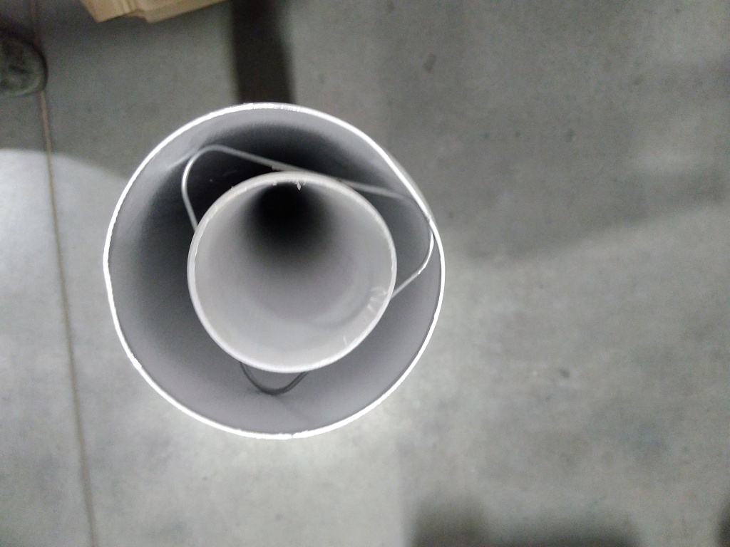 Уцененный товар (вмятина): Удлинитель дымохода конденсационный коаксиальный ROMMER D60(п-м)/100(м-п), L1000