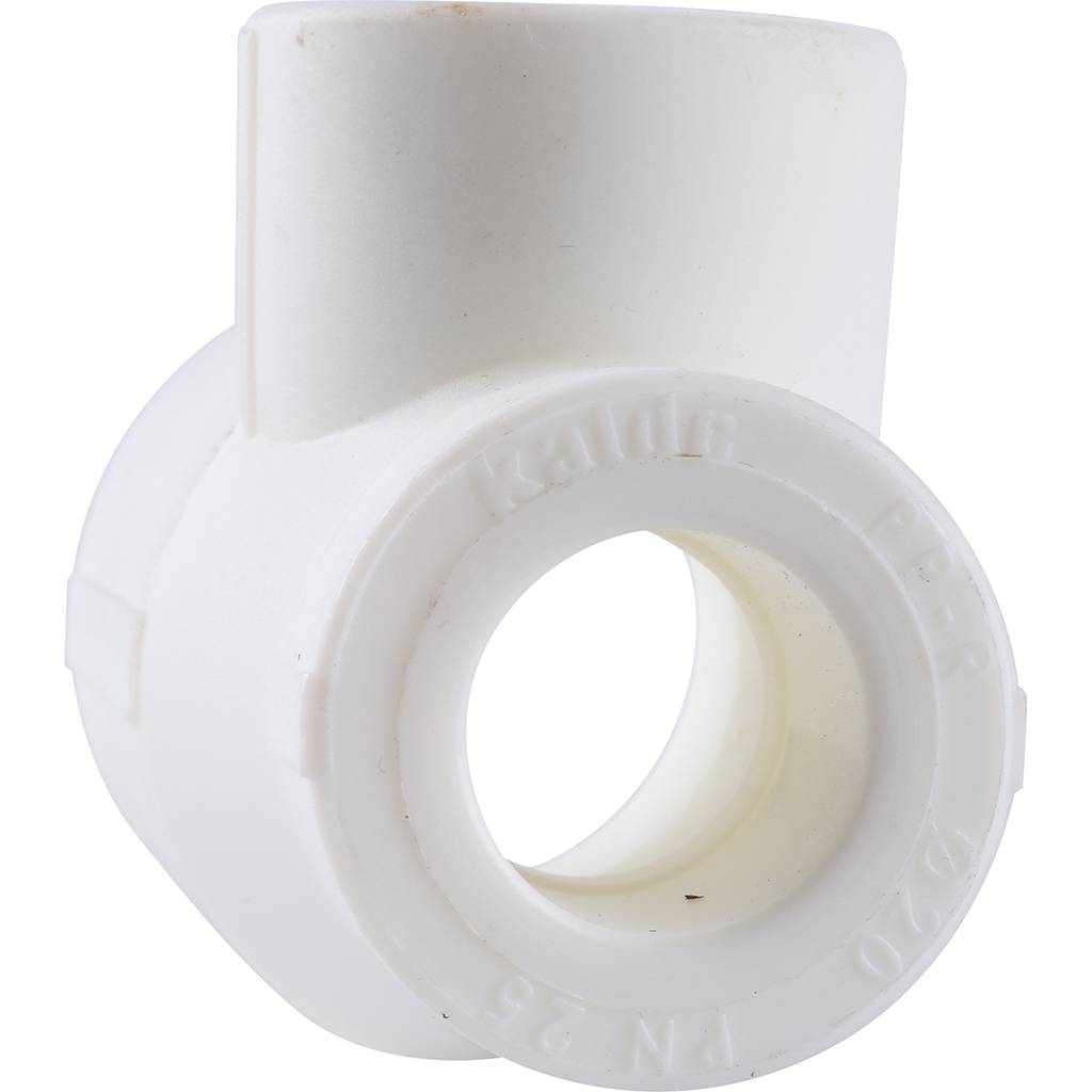 Тройник переходной Kalde 32х25х20 для полипропиленовых труб под сварку (цвет белый), 3212-tio-322520