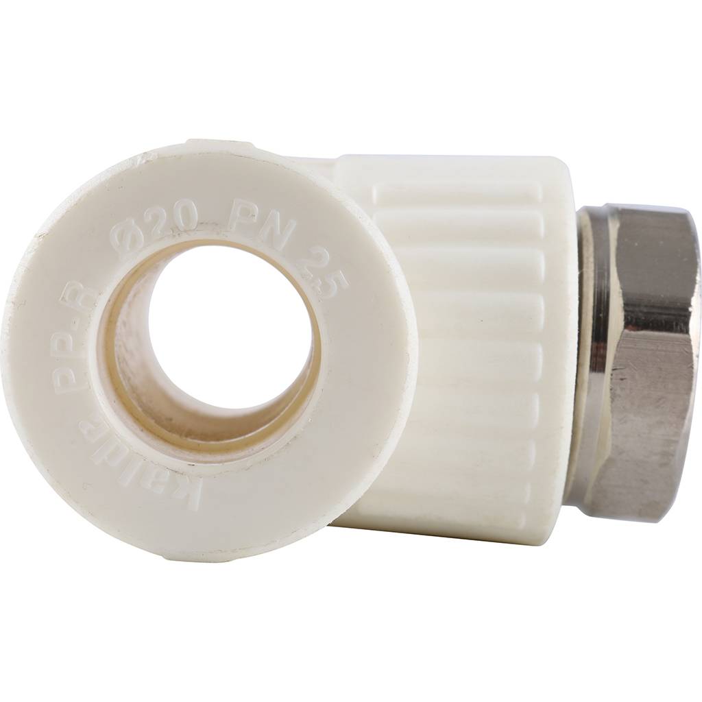 Тройник Kalde комбинированный с накидной гайкой 20х3/4, 3222-tut-200c00