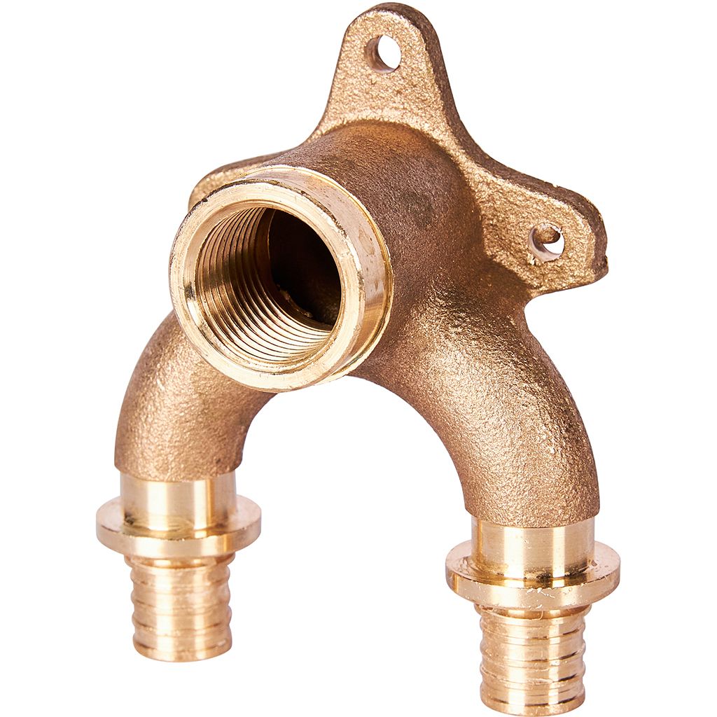 SFA-0040-001612 STOUT Проточный настенный угольник 16x1/2  бронзовый для труб из сшитого полиэтилена (340034G041622B)