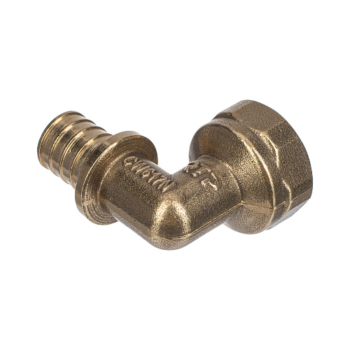 Угольник аксиальный, латунь, внутренняя резьба,20х3/4, желтый, RTP