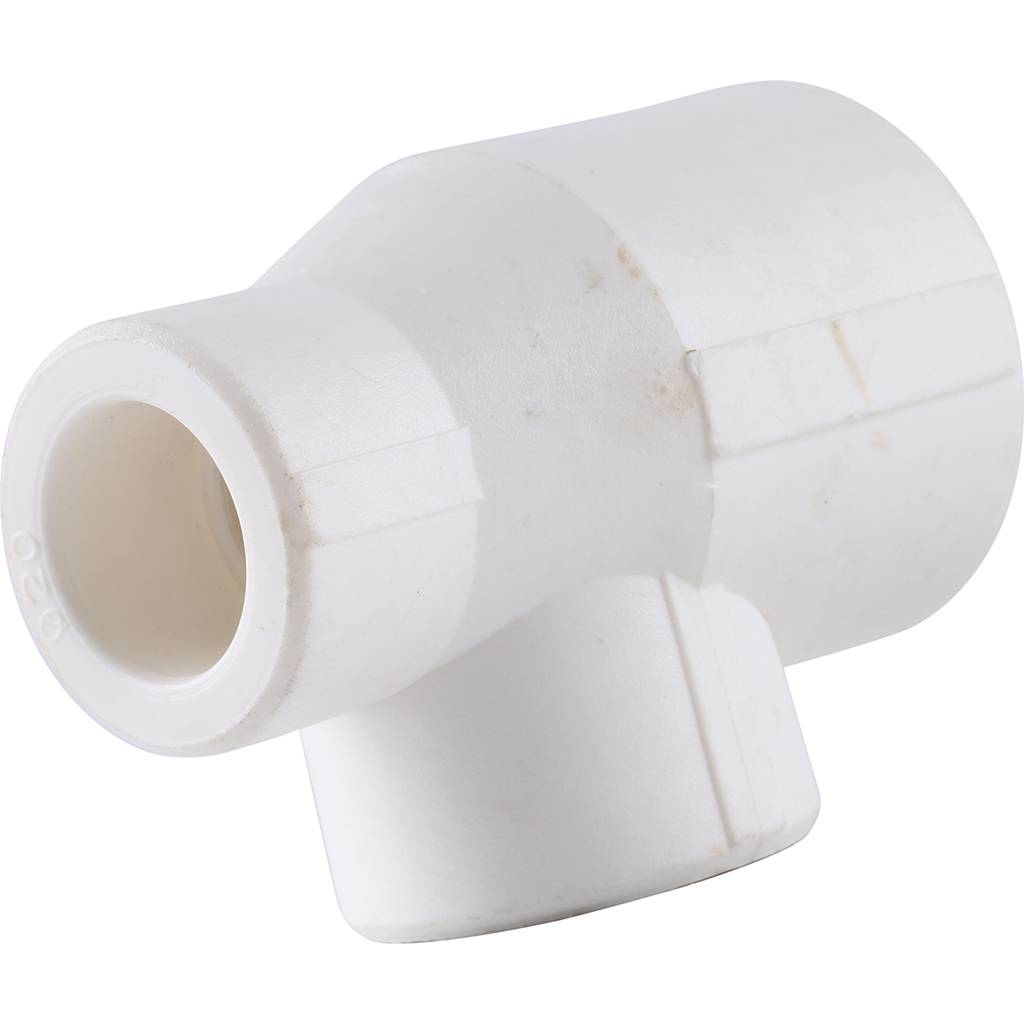 Тройник переходной Kalde 32х20х20 для полипропиленовых труб под сварку (цвет белый), 3212-tio-322020