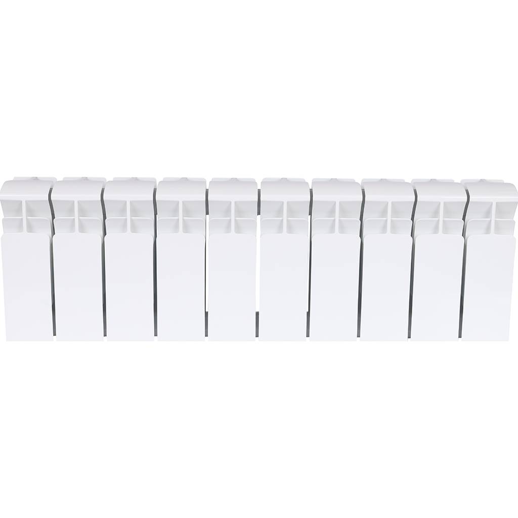 Радиатор биметаллический RIFAR BASE 200 10 секций боковое подключение (белый RAL 9016), 1RB20-10