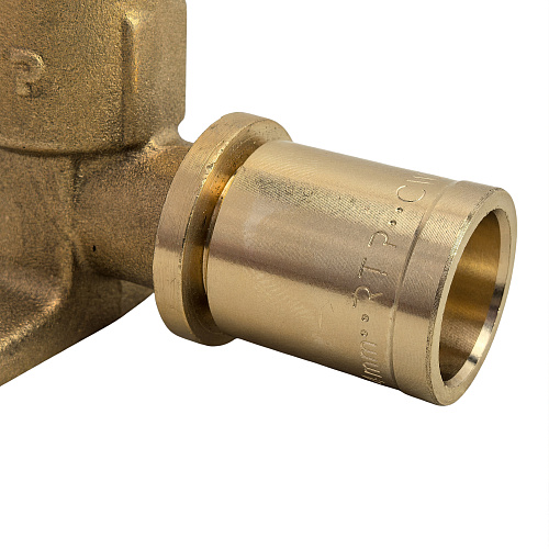 Гильза аксиальная, латунь,16, желтый, RTP