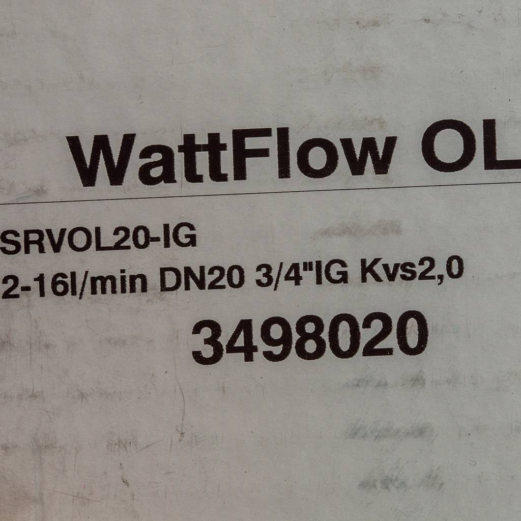 Вентиль Watts ВВ 3/4 баланс ДУ 20, 10010108