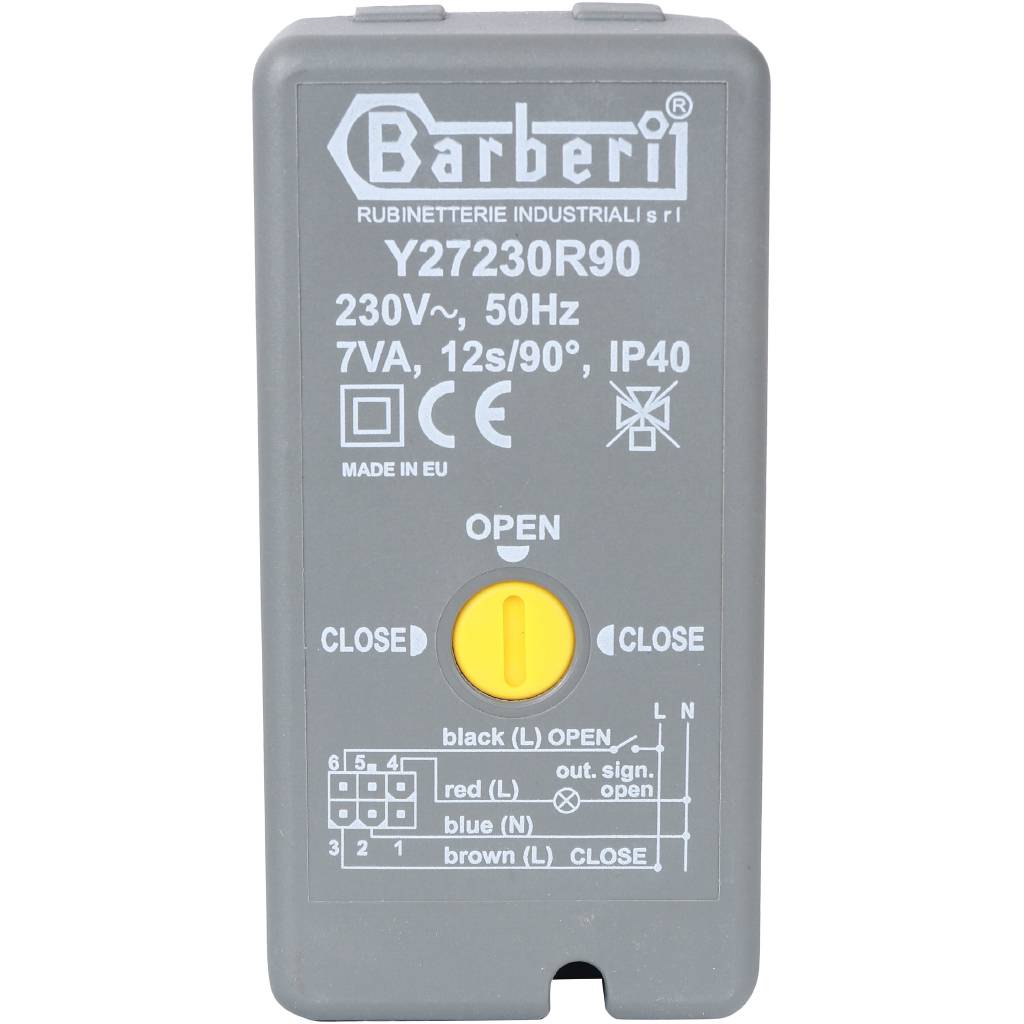 2-Ходовой зональный клапан, сервопривод 230V STOUT с 3-х жильным кабелем 1м., НР 3/4