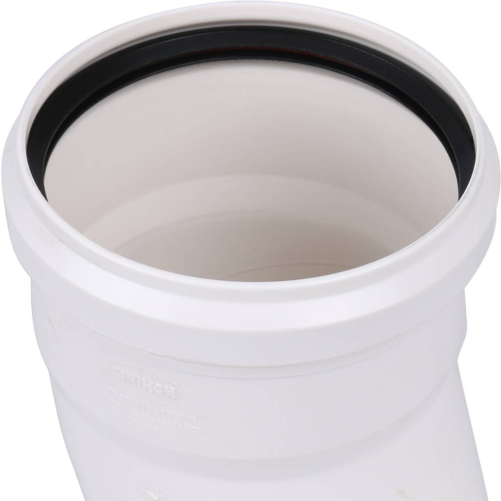 Отвод Sinikon D110 x 15гр, 504049.K