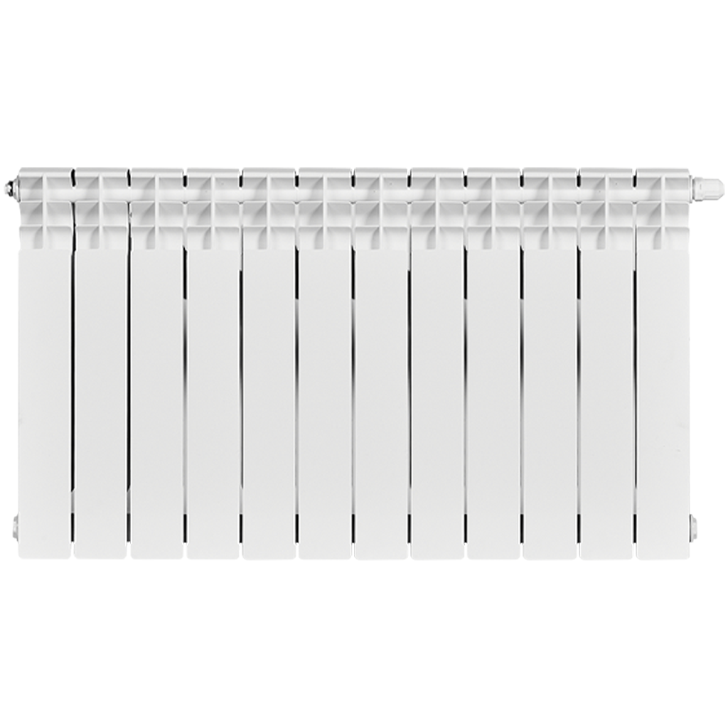 Радиатор биметаллический STOUT TITAN VENTIL 500 12 секций нижнее правое подключение, SRB-3320-050012