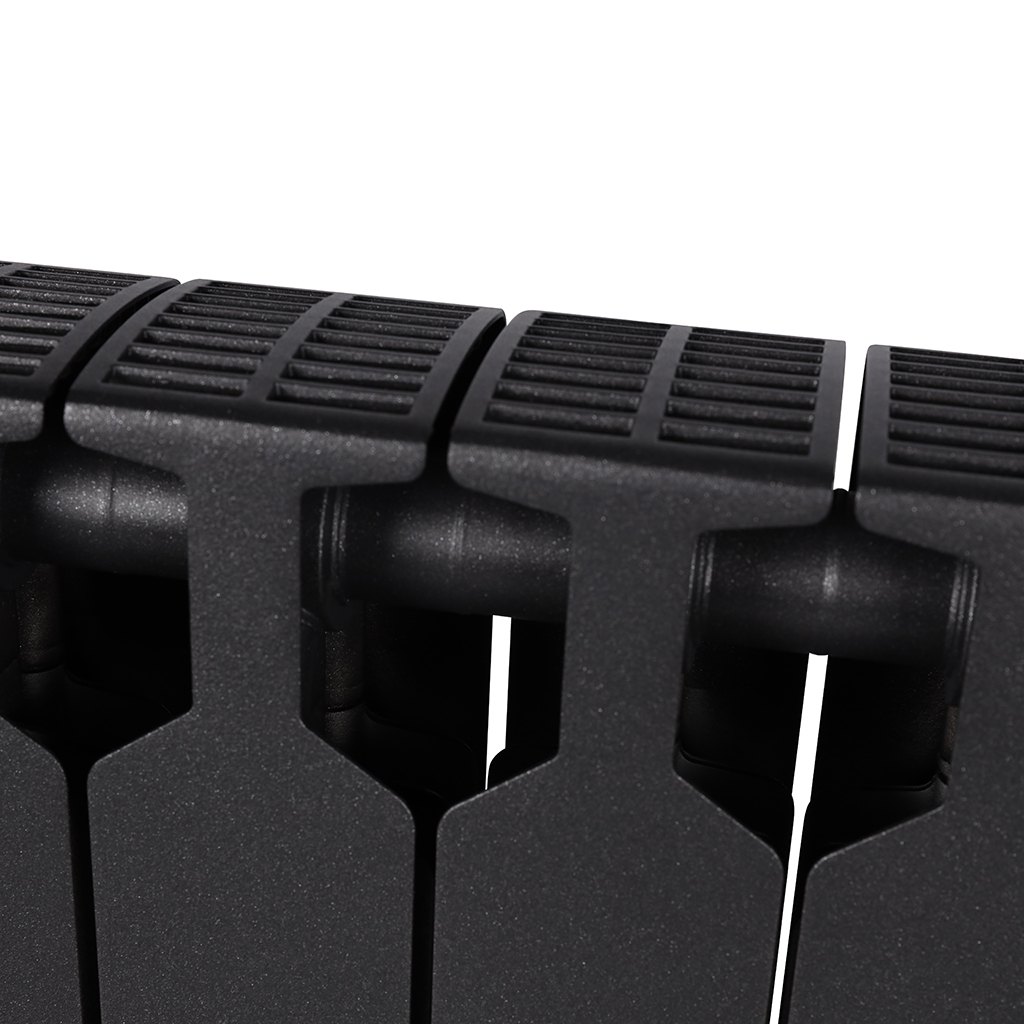 Радиатор биметаллический RIFAR SUPReMO 350 6 секций боковое подключение (цвет: Антрацит), 4RS35-6-AN