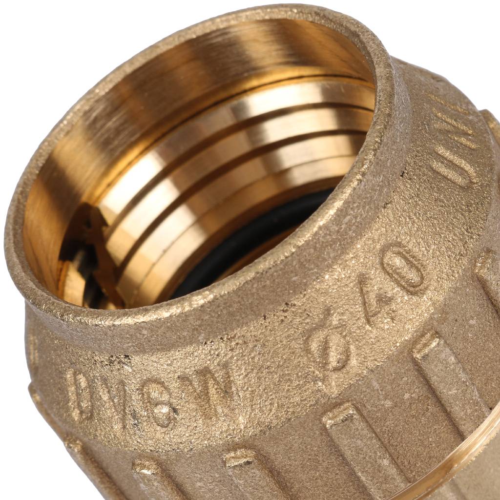 Муфта TIEMME с внутренней резьбой 40х1 1/4 для труб ПНД винтовой, 3400013