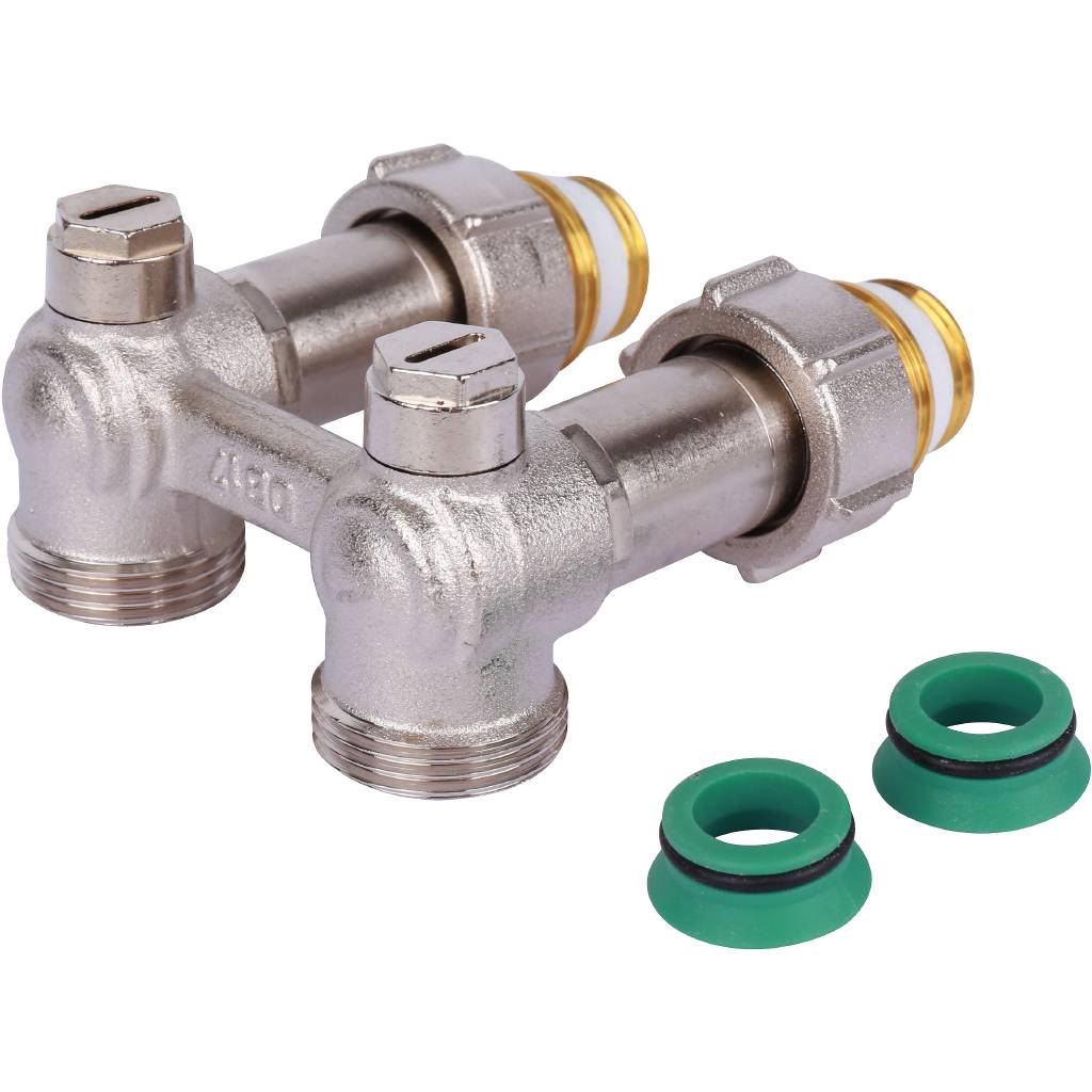 Узел нижнего подключения Meibes ET2/50, угловой 3/4”*3/4”, F10086