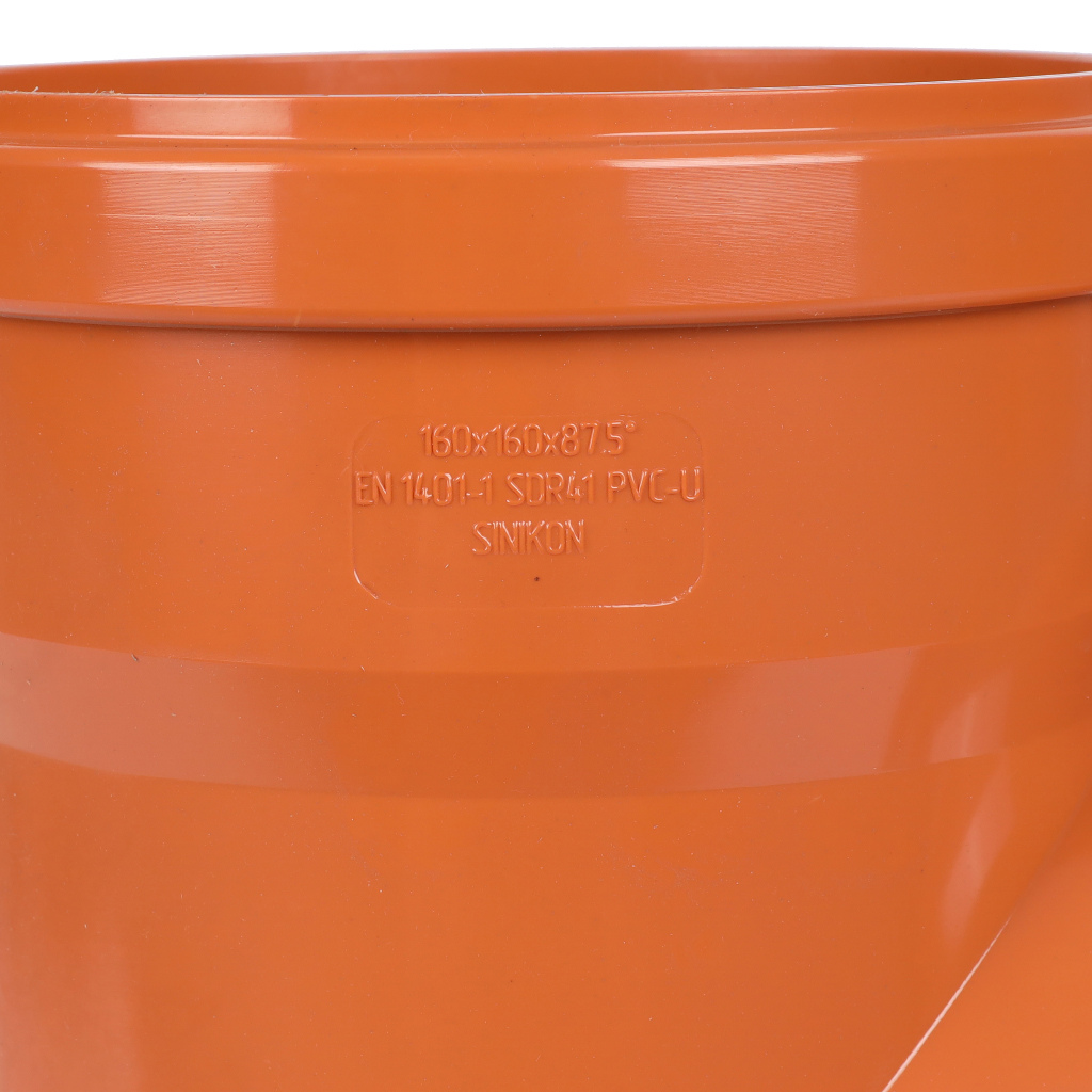 Тройник Sinikon D160x160x87° для наружной канализации, 21350.R.B