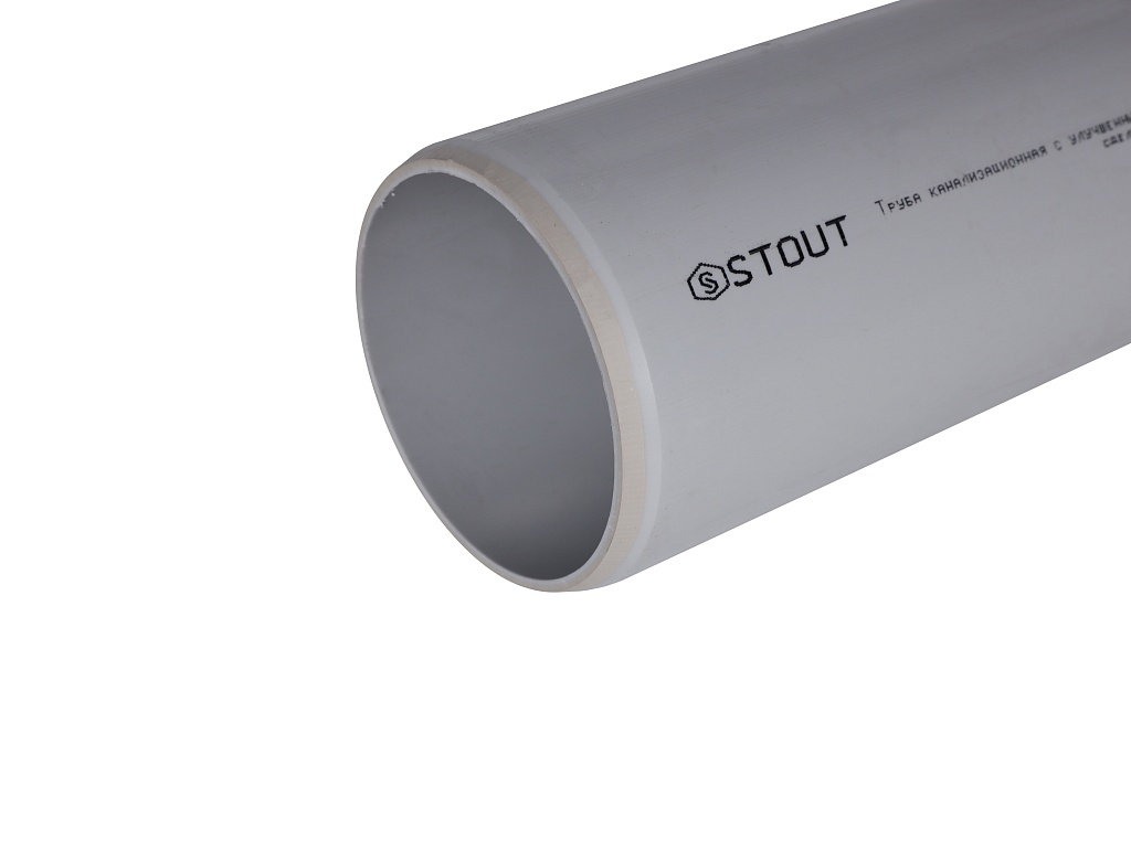 Труба канализационная бесшумная STOUT 110х500 мм, SKB-0002-011050