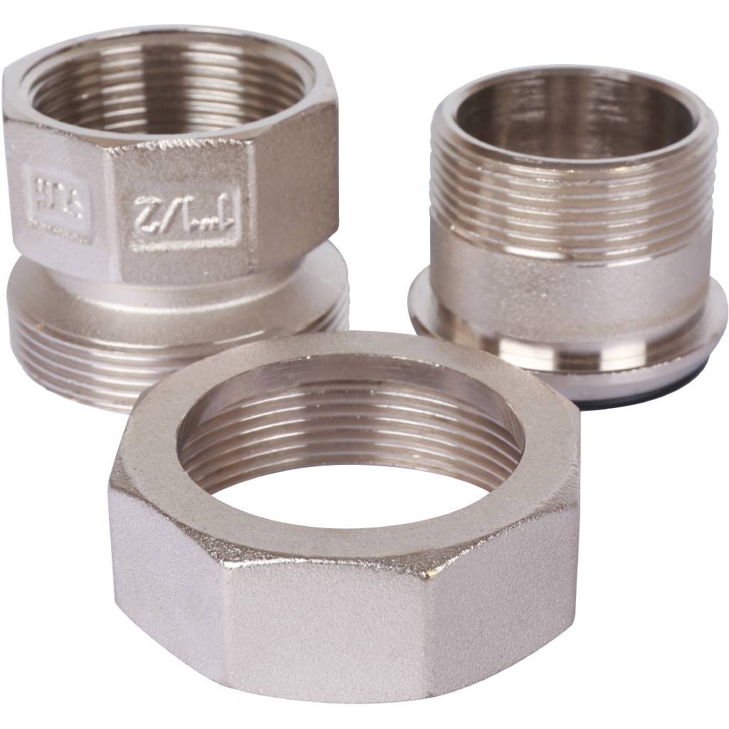 Сгон TIEMME прямой с резиновым кольцом 1 1/2 никелированный, 1500251