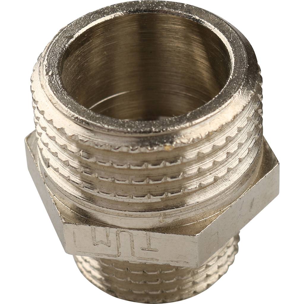 Ниппель HH TIEMME никелированный 3/4х1/2 для стальных труб резьбовой, 1500124