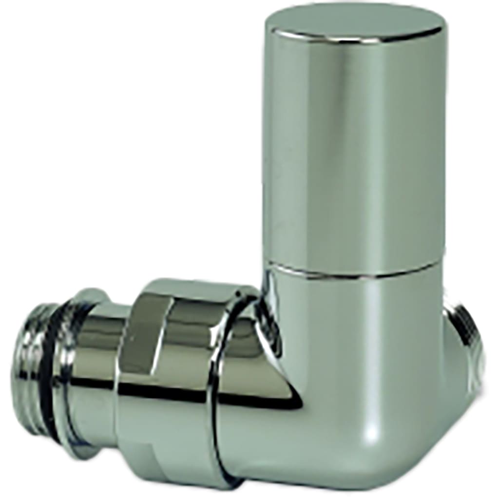 Радиаторный клапан LUXOR RCS 73/A DN 15 1/2 (белый хром.), 14212703CB