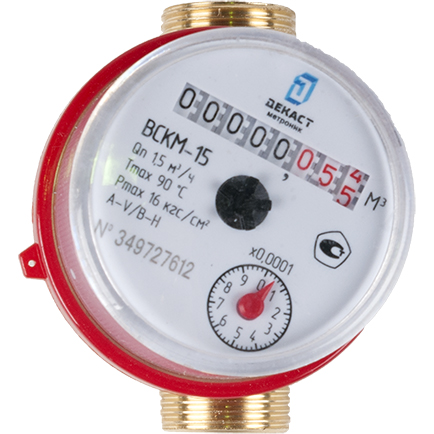 Счетчик воды Декаст ВСКМ-15 (80 мм, без кмч), 72-15-250