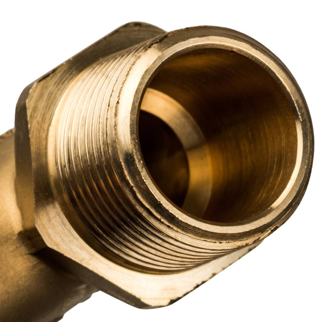 Угольник-переходник STOUT с наружной резьбой 25xR 3/4 для труб из сшитого полиэтилена аксиальный