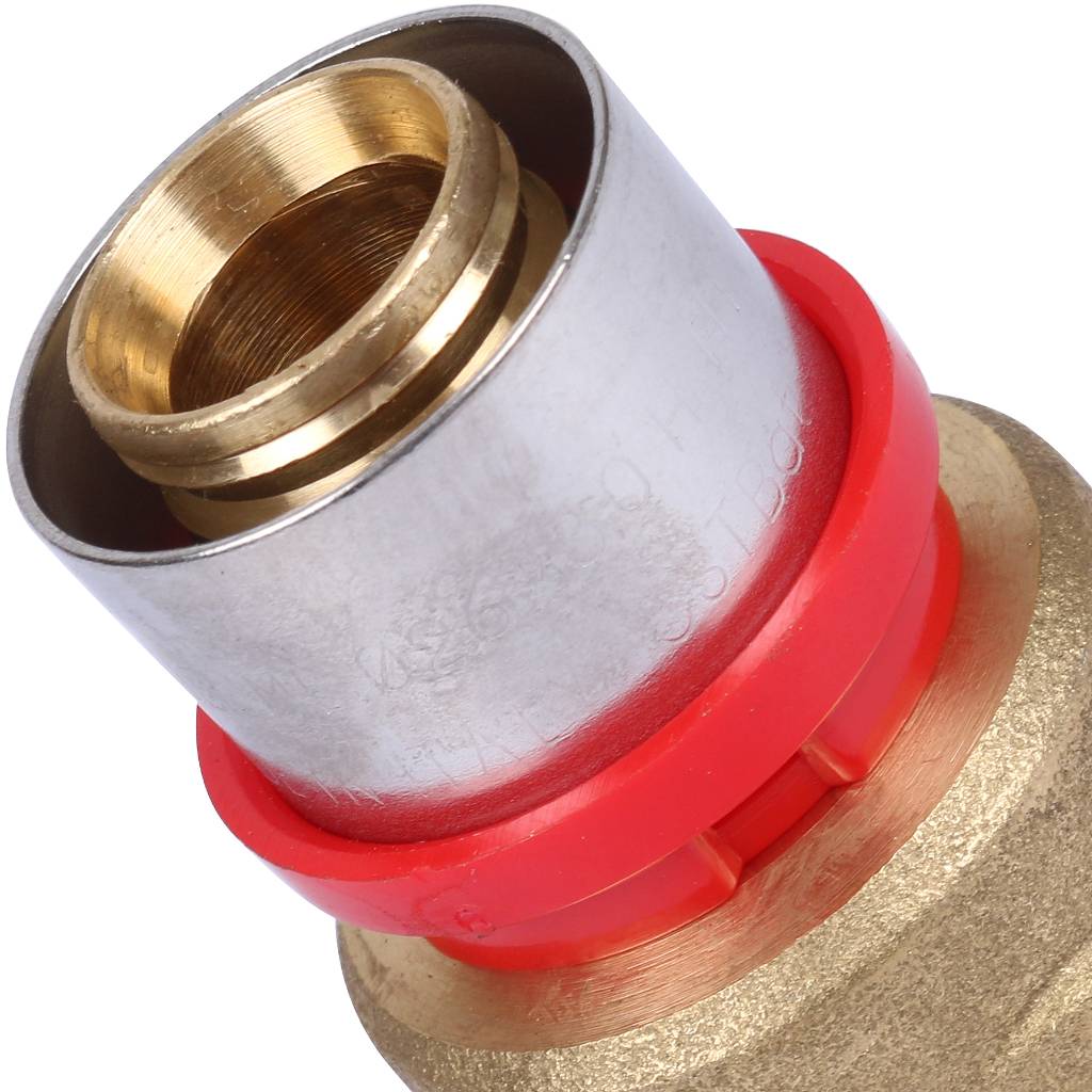 Муфта TIEMME с внутренней резьбой 26x1 для металлопластиковых труб прессовой, 1650053