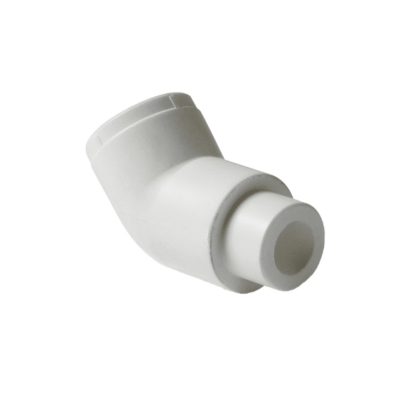 Угольник Pro Aqua d= 25 PP-R 45 градусов переходной Н-В Белый, PA13810