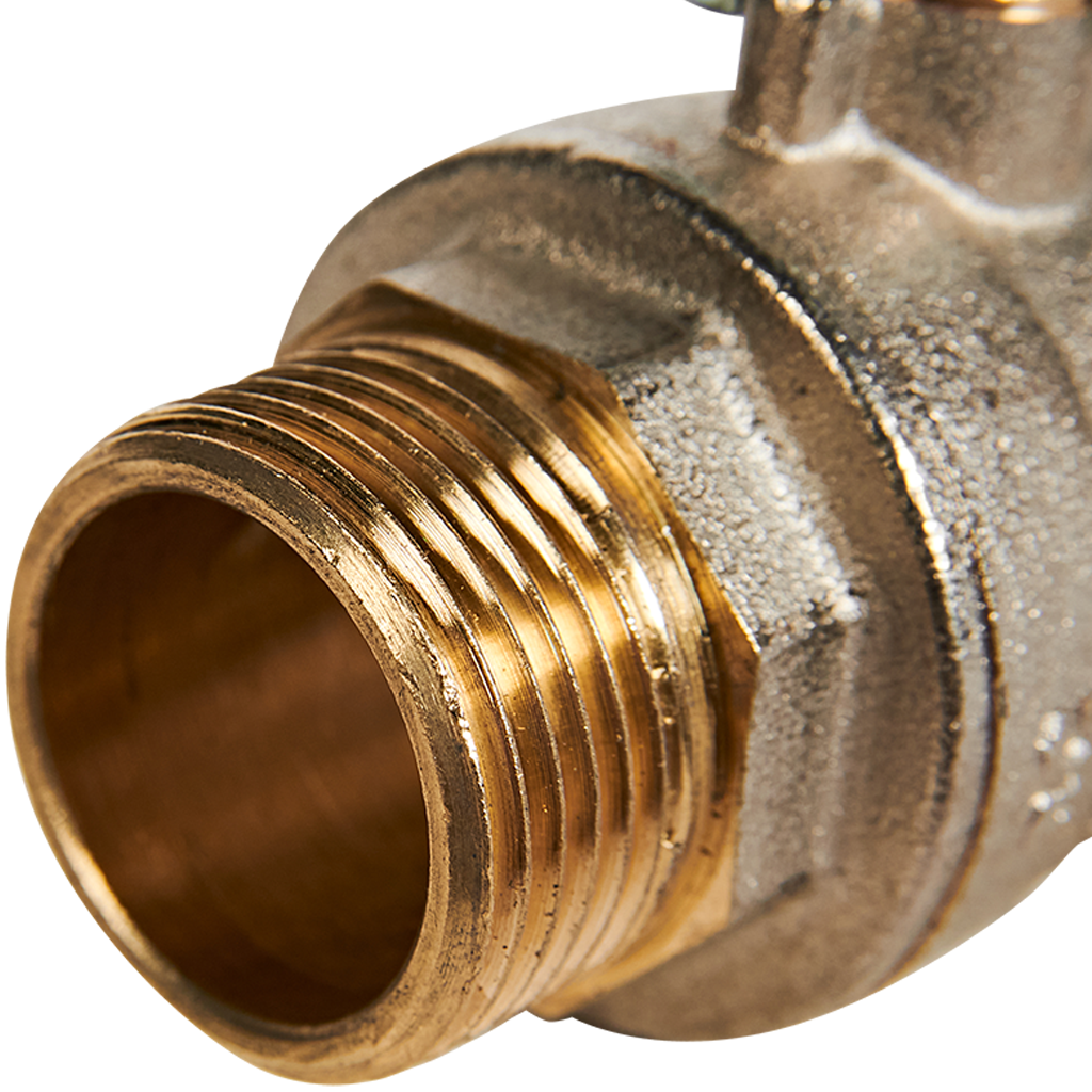 Кран шаровой полнопроходной STOUT НР/НР ручка рычаг 3/4