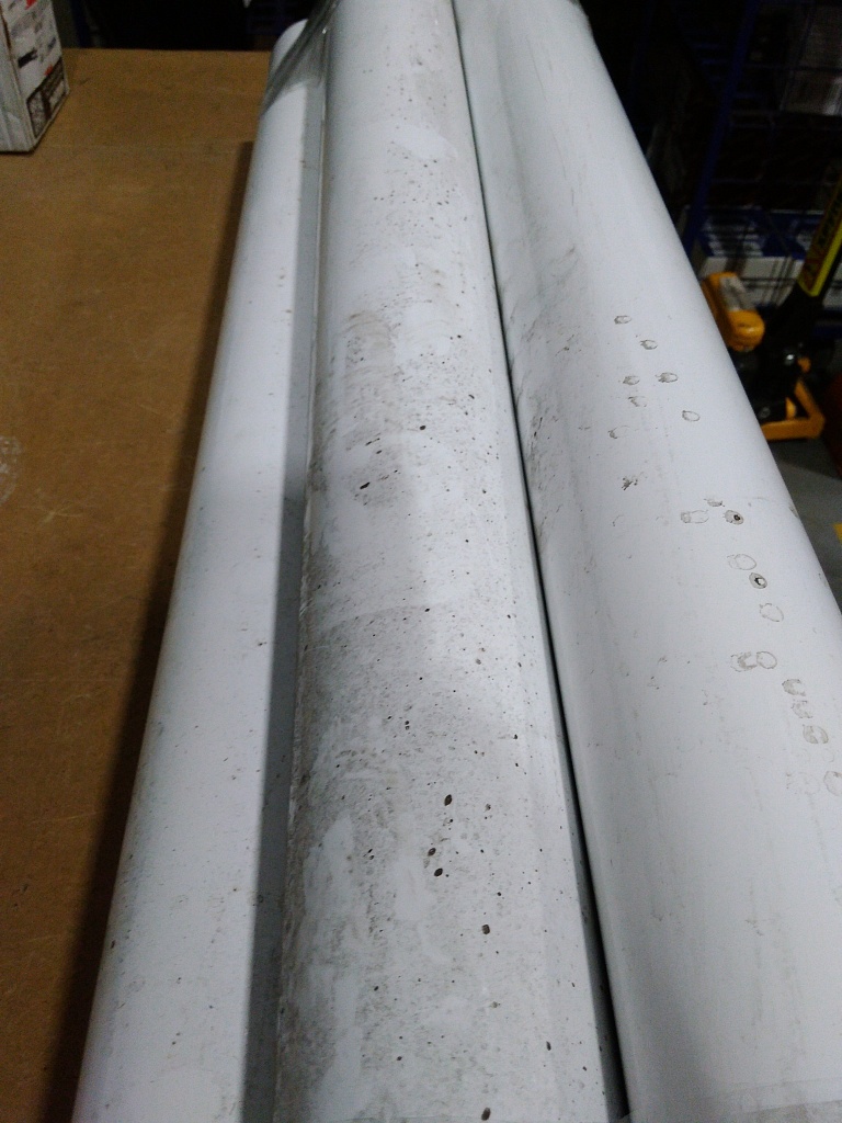 Уцененный товар (нетоварный вид (грязная)): Элемент дымохода STOUT DN 80 труба 1000 мм п/м, SCA-0080-001000