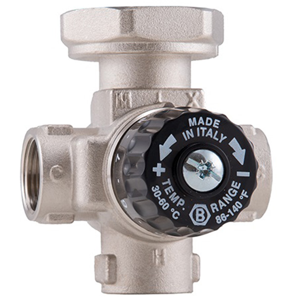 4-ходовой термостатический смесительный клапан BARBERI Rp 3/4” F - G 1”1/2 F, 630A200001