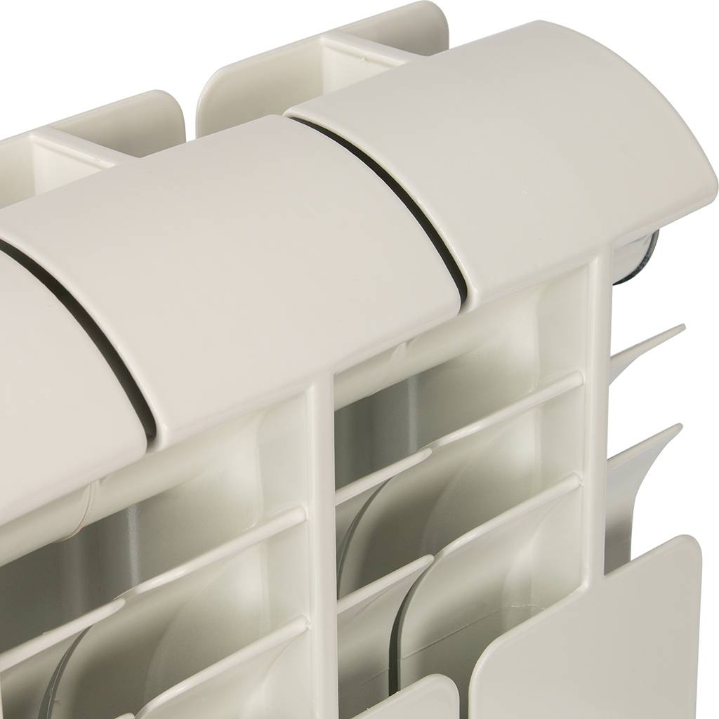 Радиатор алюминиевый Global ISEO 350 8 секций боковое подключение (белый RAL 9010), IS035008