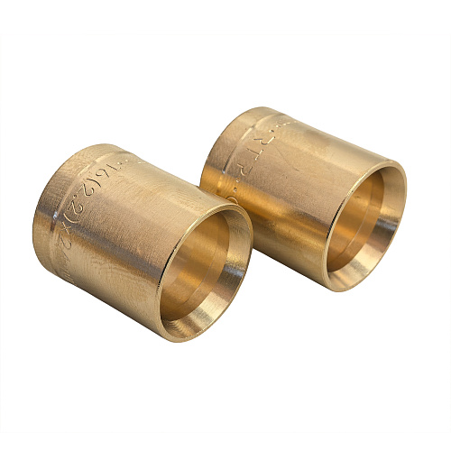 Гильза аксиальная, латунь,16, желтый, RTP