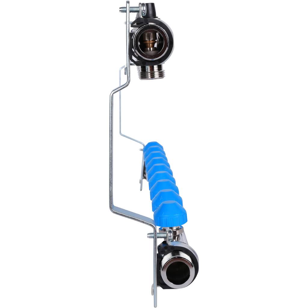 Распределительный коллектор РЕХАУ RAUTHERM S HKV на 9 контуров нерж .сталь (без шаровых кранов), 12180911001