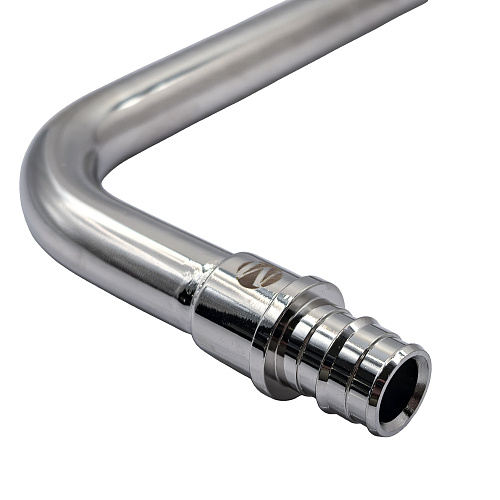 Трубка приборная Г-образная радиальная, латунь,16х250, хромированная, RTP