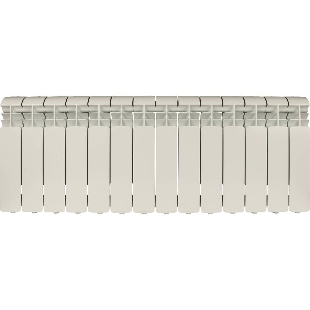 Радиатор алюминиевый Global ISEO 350 14 секций боковое подключение (белый RAL 9010), IS035014