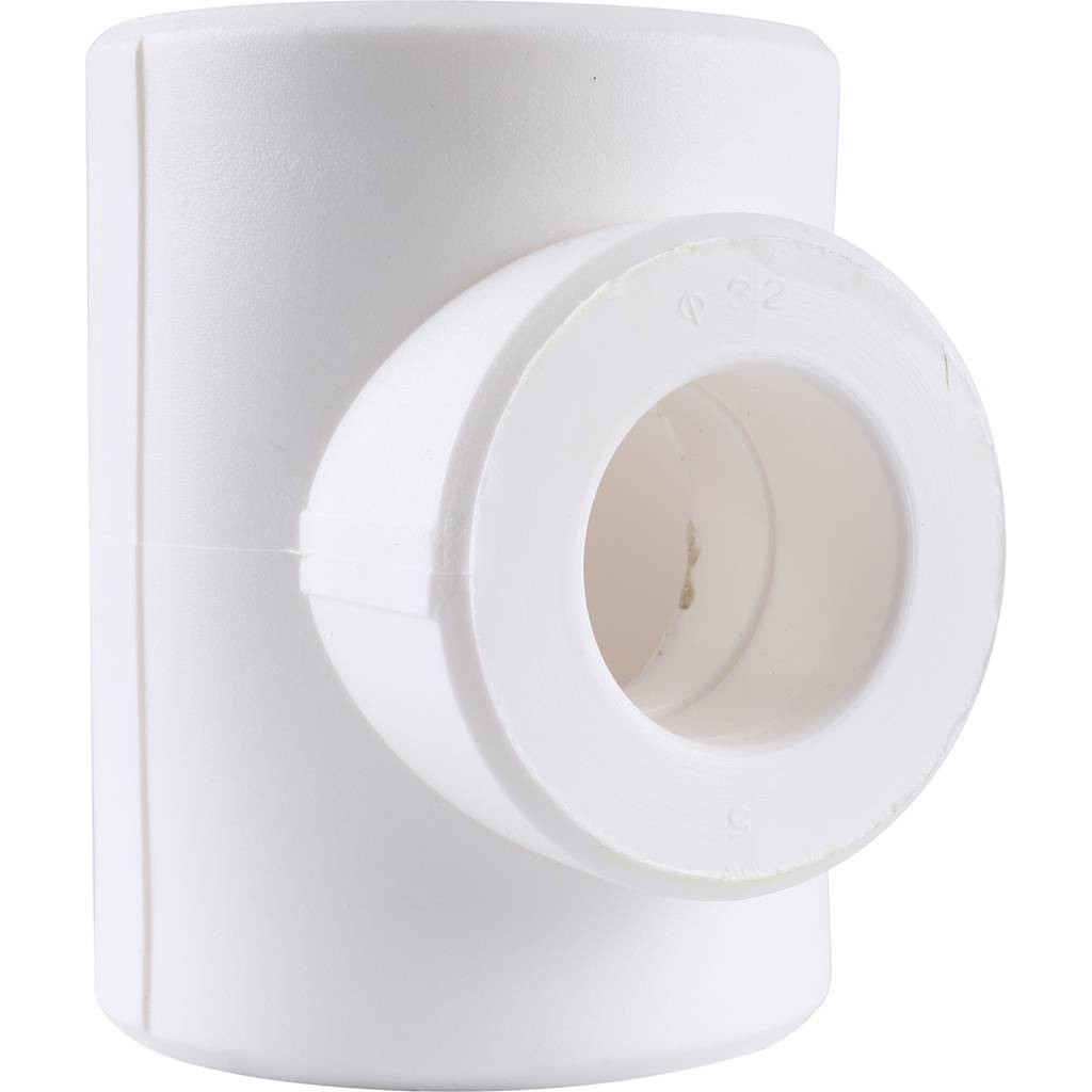 Тройник переходной Kalde 50x32x50 для полипропиленовых труб под сварку (цвет белый), 3212-tio-503250