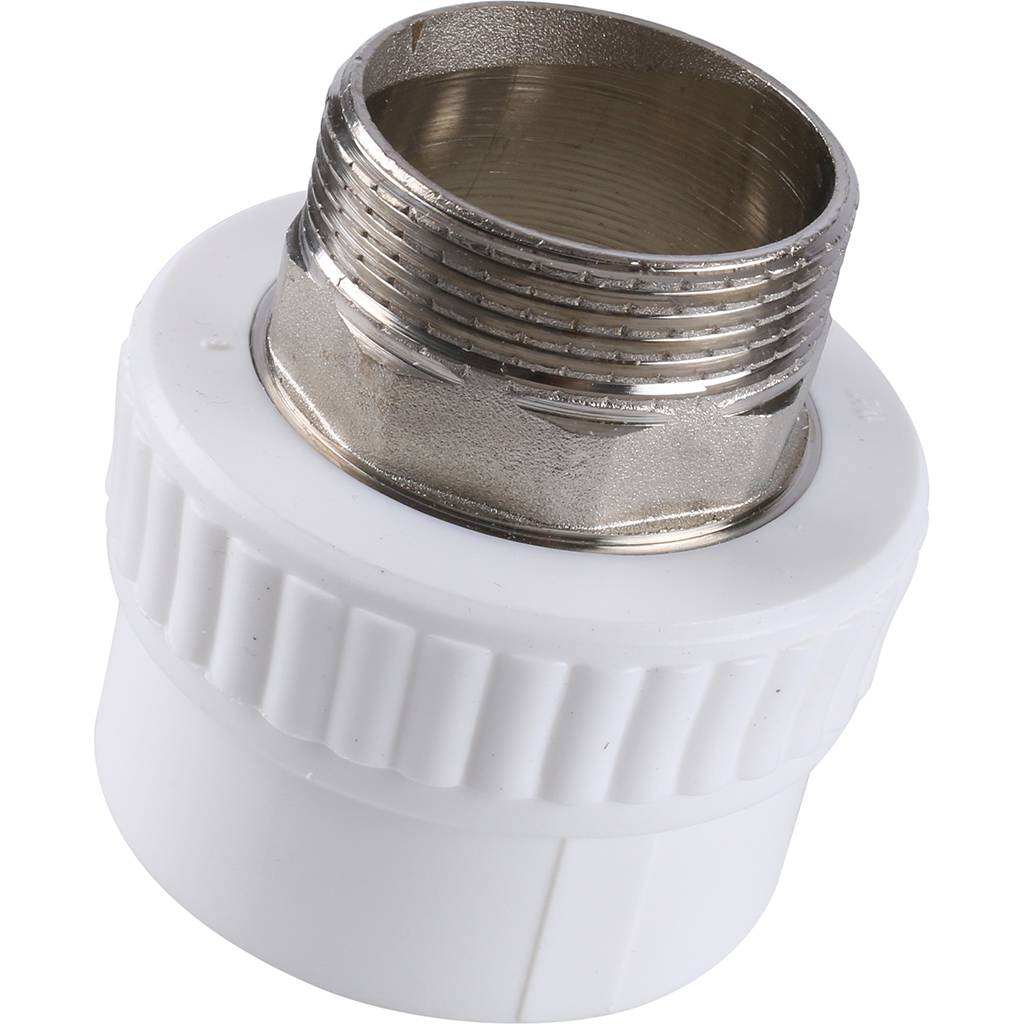 Муфта комбинированная Kalde под шестигранник (наруж. резьба, 50x1 1/2 ) для полипропиленовых труб под сварку, 3222-nmo-501b06