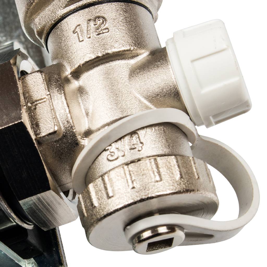 Коллектор из нержавеющей стали STOUT в сборе без расходомеров 2 вых., SMS 0912 000002