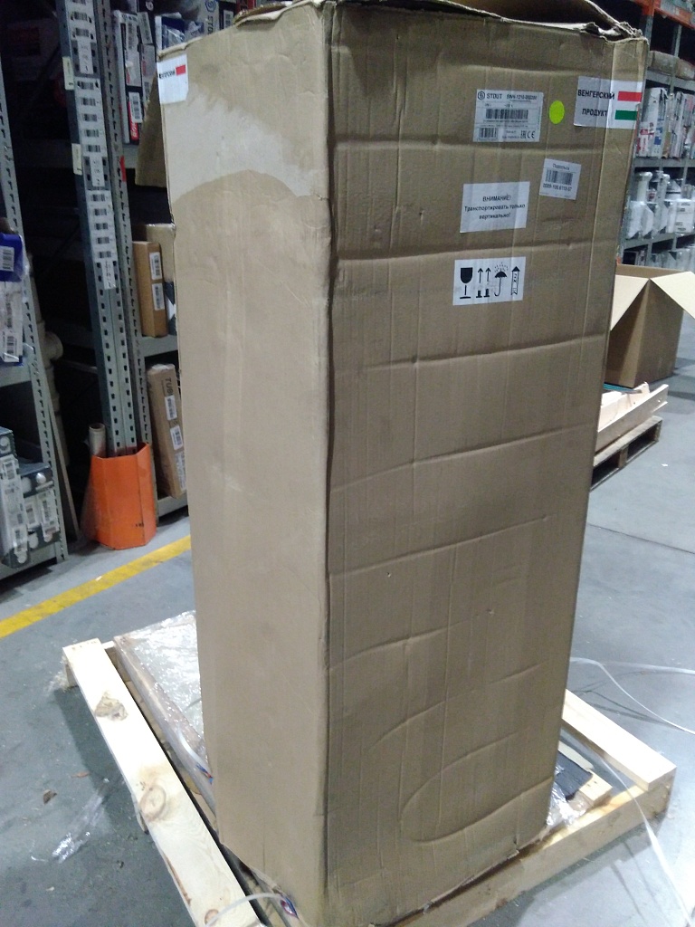 Уцененный товар (вмятина): Водонагреватель STOUT бойлер косвенного нагрева настенный 200 л.