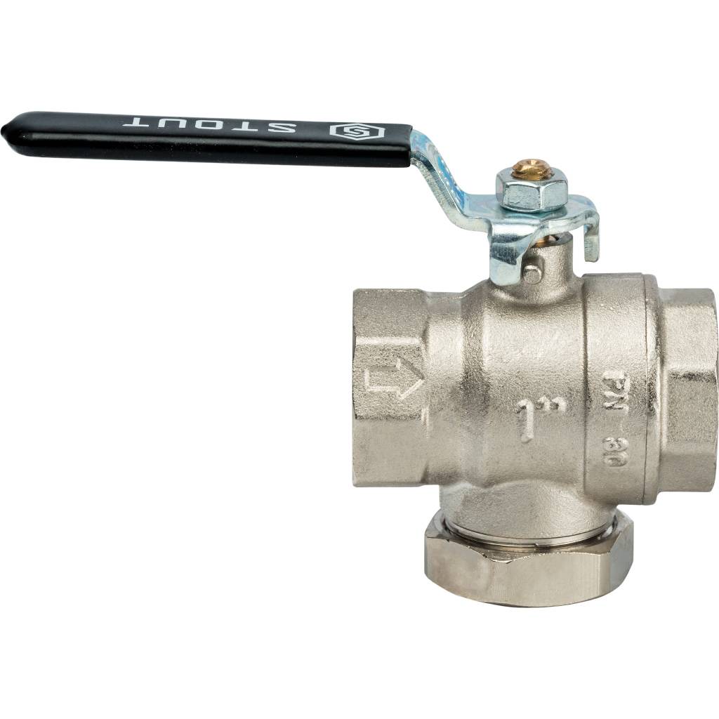Кран шаровой STOUT с фильтром 1, SVF 0001 000025