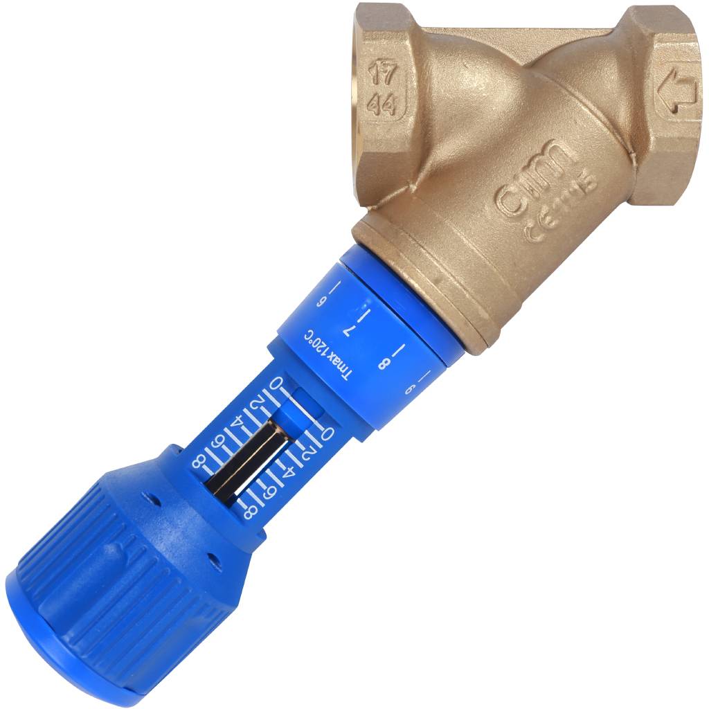 Клапан балансировочный Cimberio 727ОТ 1.1/2 PN20 BB ручной без изм. ниппелей, CIM 727OT 112