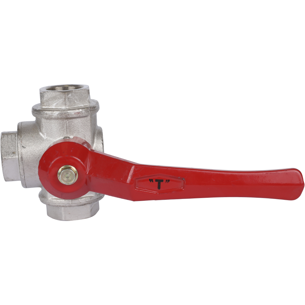 Кран шаровый Itap 128 3/4 трехходовой тип «Т» стандартный проход (рычаг)