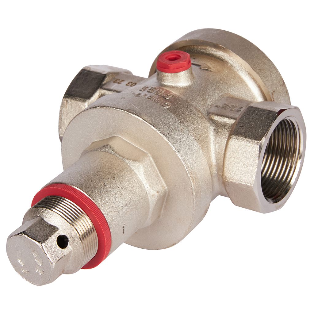 Редуктор давления ROMMER PN25 вн/вн 1 1/4  с выходом под манометр, RVS-0008-000032