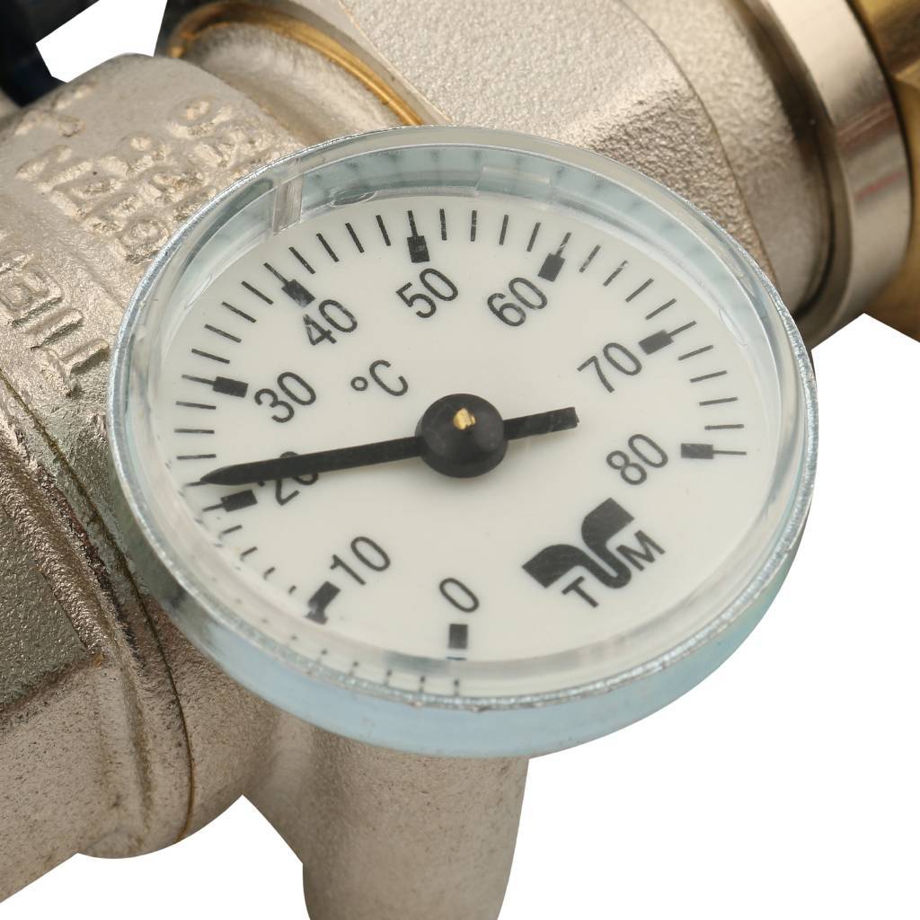 Коллектор в сборе с расходомерами на 9 выходов TIEMME 1х3/4 ЕК, 3870009(3871G060509)