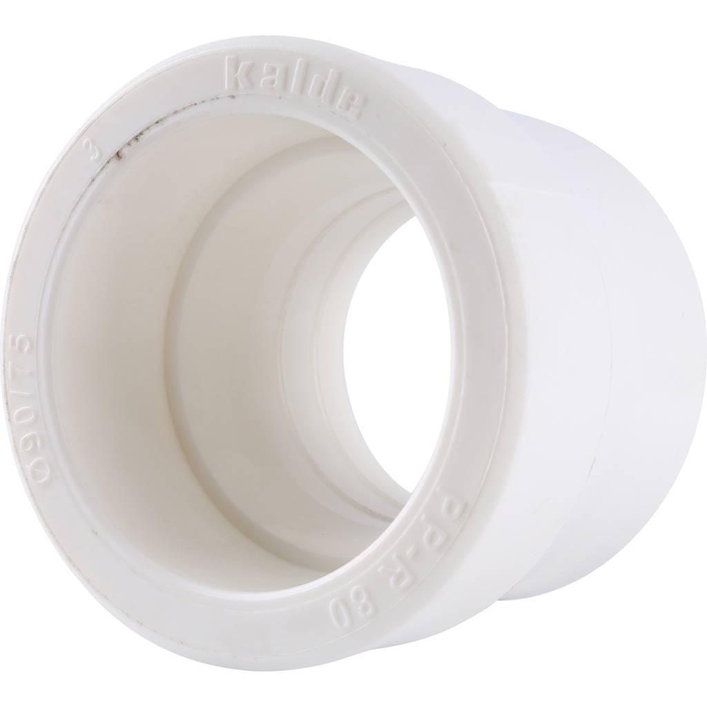Муфта переходная Kalde 90x75 для полипропиленовых труб под сварку (цвет белый), 3212-rdc-907500