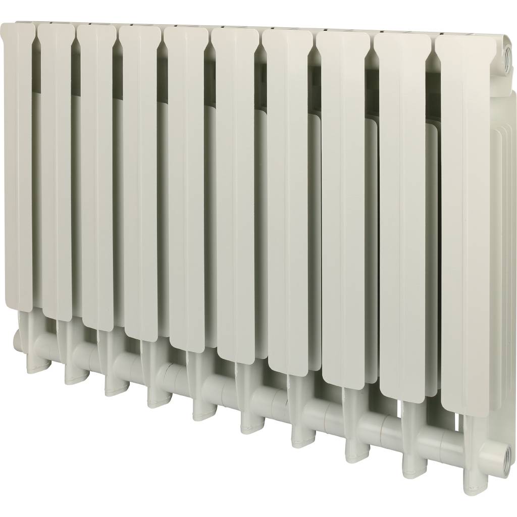 Радиатор алюминиевый Global VOX EXTRA 500 10 секций боковое подключение (белый RAL 9010), 83546