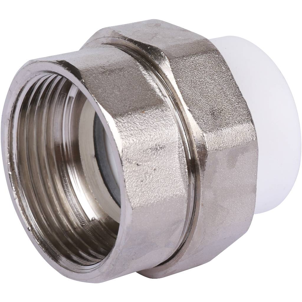 Муфта разъемная Kalde 32x1 1/4 с внутренней резьбой для полипропиленовых труб под сварку (цвет белый), 3252-tuf-321a00