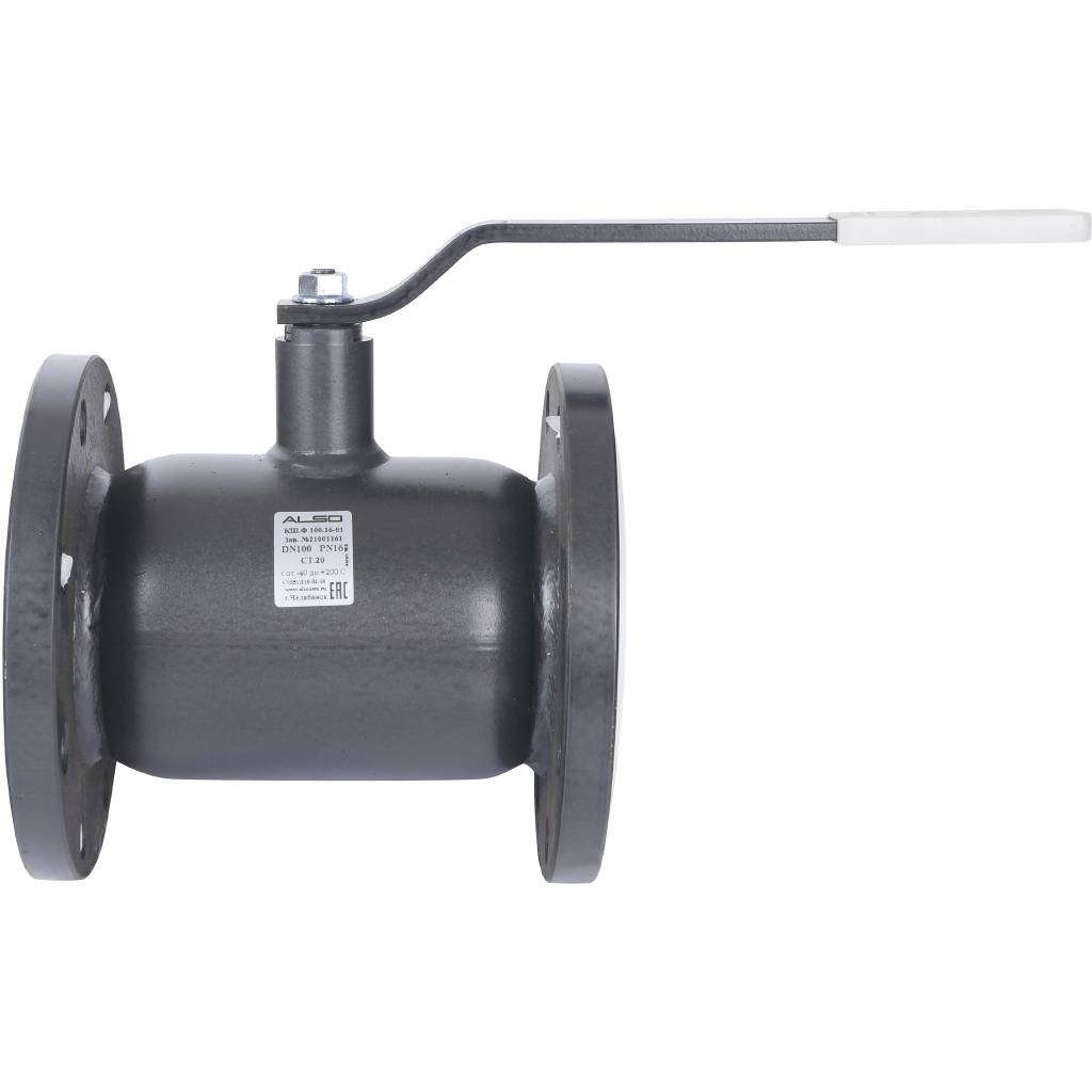 Кран шаровой ALSO КШФ Ду100 Ру 1,6 МПа из Ст.20