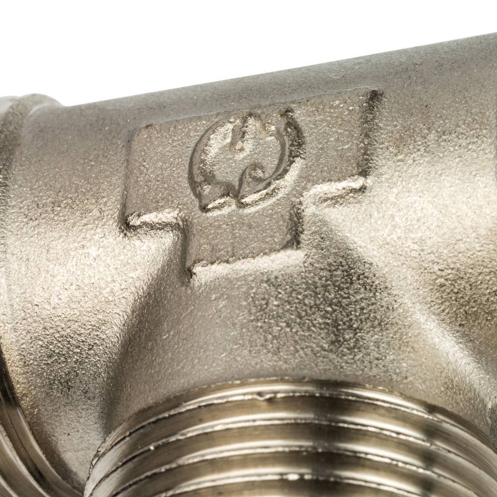 Тройник STOUT НН никелированный 1 X1 X1, SFT-0018-000111