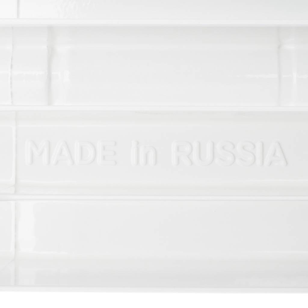 Радиатор биметаллический STOUT Space 500 12 секций боковое подключение RAL9016, SRB-0310-050012