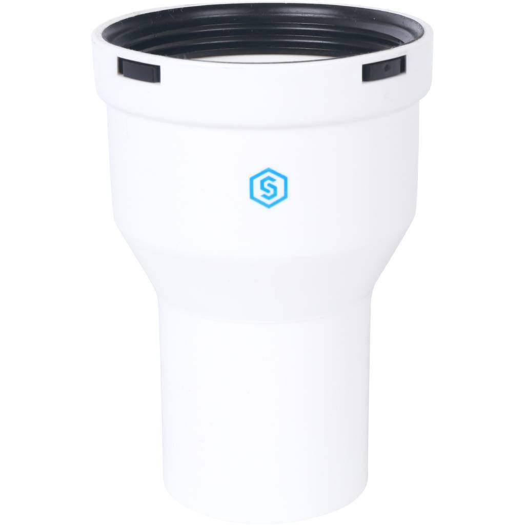 *SCA-8080-006080 STOUT Элемент дымохода конденсац.адаптер увелич. DN60/80  134 мм м/п